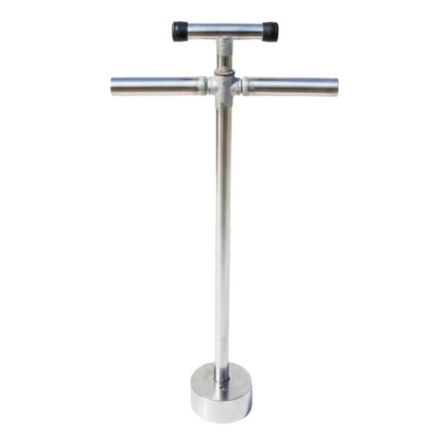 Stainless Steel Cow Dung Cake Maker, 5x2inch Cup, 2.5ft Tall
