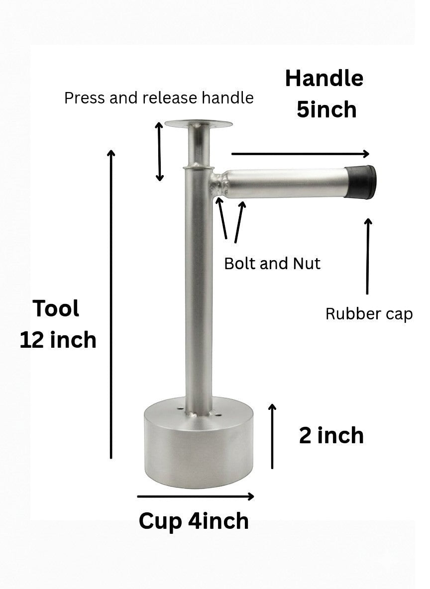 stainless steel tool cow dung cake maker
